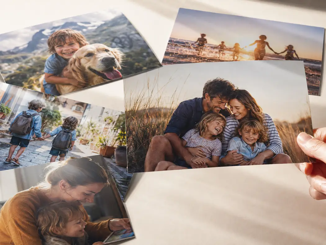 Familienfotos als Fotoabzüge